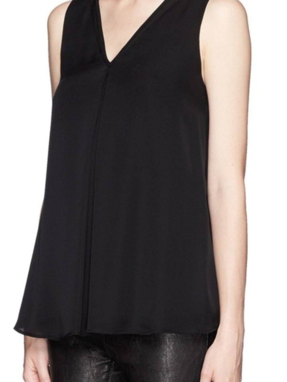 Banana Republic Black V-Neck Sleeveless Camisole